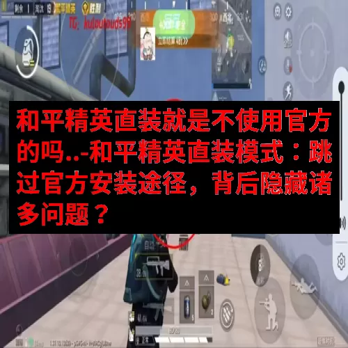 和平精英直装就是不使用官方的吗..-和平精英直装模式：跳过官